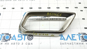 Left exhaust tip for Honda CRV 23-25 HEV, chrome, scratches