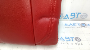 Back of the rear row of seats, 2nd row, left, Alfa Romeo Giulia 17-20, red leather, dented, scratched