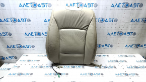 Subaru Outback 15-17 passenger seat back upholstery, beige leather, heated, dry-cleanable