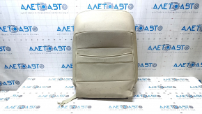 Subaru Outback 15-17 passenger seat back upholstery, beige leather, heated, dry-cleanable