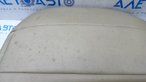 Subaru Outback 15-17 passenger seat back upholstery, beige leather, heated, dry-cleanable