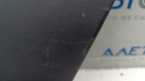 Tesla Model X 16-21 Type 2 lower right rear pillar trim, black leather, tears, scratches