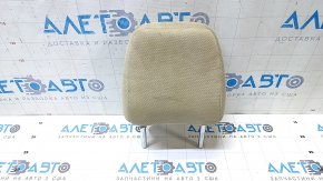 Toyota Camry v50 12-14 passenger seat headrest, beige, fabric, dry-cleanable, dented