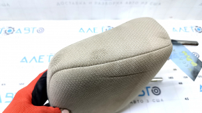 Toyota Camry v50 12-14 passenger seat headrest, beige, fabric, dry-cleanable, dented