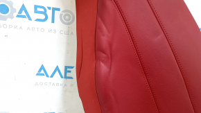 Left rear seat side panel for Alfa Romeo Giulia 17-20, red leather, dented