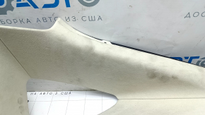 Upper right rear pillar trim for Tesla Model X 16-21 type 1, Alcantara beige, dry-cleanable