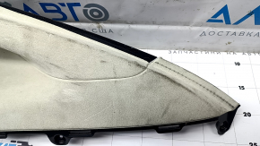 Upper right rear pillar trim for Tesla Model X 16-21 type 1, Alcantara beige, dry-cleanable