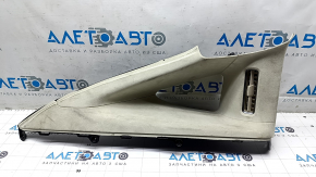 Upper left rear pillar trim for Tesla Model X 16-21, type 1, Alcantara beige, dry-cleanable