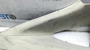 Upper left rear pillar trim for Tesla Model X 16-21, type 1, Alcantara beige, dry-cleanable