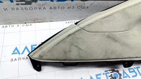 Upper left rear pillar trim for Tesla Model X 16-21, type 1, Alcantara beige, dry-cleanable