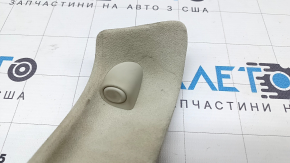 Tesla Model X 16-21 upper right front pillar trim under the visor, beige Alcantara, dry-cleanable