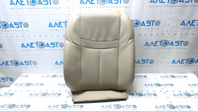 Nissan Rogue 14-16 passenger seat back upholstery, beige leather, heated