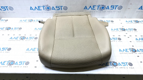 Nissan Rogue 14-16 passenger seat cushion upholstery, beige leather, heated