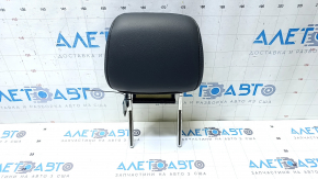 Chevrolet Volt 16 passenger seat headrest - black leather, blue stitching, dented
