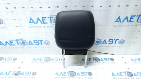 Chevrolet Volt 16 passenger seat headrest - black leather, blue stitching, dented