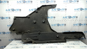 Left underbody protection for Toyota Highlander 20-25 hybrid, tears, wear, dented