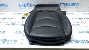 Chevrolet Volt 16 passenger seat cushion upholstery - black leather, blue stitching, heated