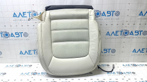 Mazda CX-5 17-23 passenger seat cushion upholstery, grand touring leather, heated, perforated, wrinkled
