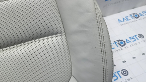 Mazda CX-5 17-23 passenger seat cushion upholstery, grand touring leather, heated, perforated, wrinkled