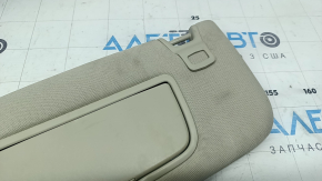 Left visor for Ford Fusion mk5 17-20, light gray, without hook, without plug, with backlight, for cleaning