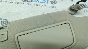 Right visor for Ford Fusion mk5 17-20, light gray, without hook, without plug, with backlight, for cleaning