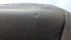 Nissan Murano z52 15-24 passenger seat back upholstery, brown leather, perforated, heated, wrinkled