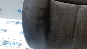 Nissan Murano z52 15-24 passenger seat back upholstery, brown leather, perforated, heated, wrinkled