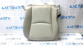Toyota Prius V 12-17 passenger seat cushion upholstery, leather, gray, heated, wrinkled