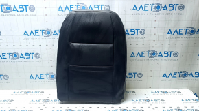 VW Passat b7 12-15 USA passenger seat back upholstery, black leather, perforated, heated, wrinkled