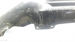 Front bumper, bare, Ford Fusion mk5 19-20, without parking sensors and tow hook, blue E7, worn, scratches, sawed, broken fasteners