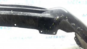 Front bumper, bare, Ford Fusion mk5 19-20, without parking sensors and tow hook, blue E7, worn, scratches, sawed, broken fasteners