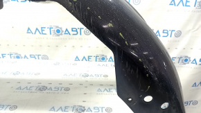 Front bumper, bare, Ford Fusion mk5 19-20, without parking sensors and tow hook, blue E7, worn, scratches, sawed, broken fasteners