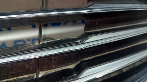 Radiator grille assembly with frame Ford Fusion mk5 19-20 chrome, sand
