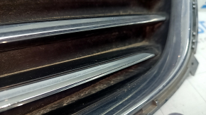Radiator grille assembly with frame Ford Fusion mk5 19-20 chrome, sand