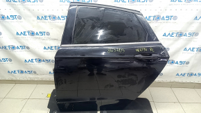 Rear left door assembly for Ford Fusion mk5 13-17, black, UM, glued