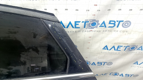 Rear left door assembly for Ford Fusion mk5 13-17, black, UM, glued