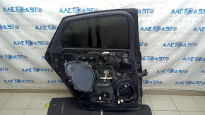 Rear left door assembly for Ford Fusion mk5 13-17, black, UM, glued