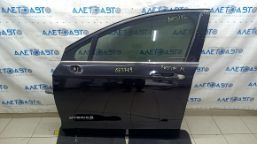 Front left door assembly Ford Fusion mk5 13-20 keyless, black UM, without outer door handle cover, scratches on the trim