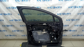 Front left door assembly Ford Fusion mk5 13-20 keyless, black UM, without outer door handle cover, scratches on the trim