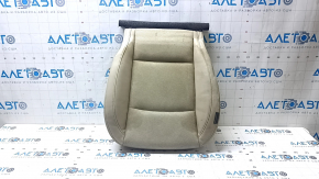Subaru Outback 15-17 passenger seat back upholstery, beige leather, heated, dry-cleanable