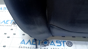 Mini Cooper Countryman R60 10-16 driver's seat back upholstery, black leather, perforated, heated, wrinkled