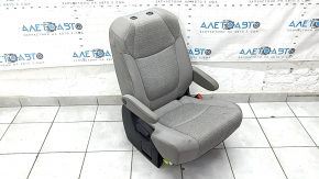 Rear seat, 2nd row, right, Toyota Sienna 21-22, with airbag, gray leather, 8 seats, for cleaning, with headrest