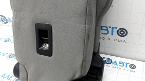 Rear seat, 2nd row, center, Toyota Sienna 21-22, gray fabric, 8 seats, with headrest, dry-cleanable, scratches on plastic