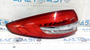 Left outer fender light for Ford Fusion mk5 17-20 with chrome molding, scratches
