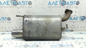 Rear barrel muffler for Toyota Camry V50 12-14 USA, with nozzle