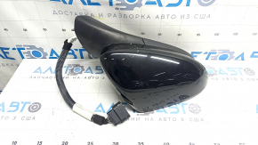 Right side mirror assembly for Ford Fusion mk5 19-20, 5 pins, heated, BSM, blue, scratches