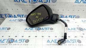 Left side mirror assembly Ford Fusion mk5 17-20, 5 pins, BSM, heated, silver, scratches on glass, worn