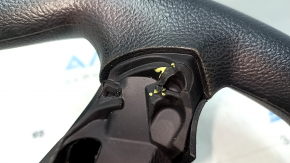 Bare steering wheel for Ford Fusion mk5 17-20, black rubber, scratches, scuffs, torn fasteners