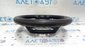 Bare steering wheel for Ford Fusion mk5 17-20, black rubber, scratches, scuffs, torn fasteners