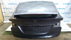 Tesla Model X 16-21 white PPSW bare trunk door with glass, with hinges, butts